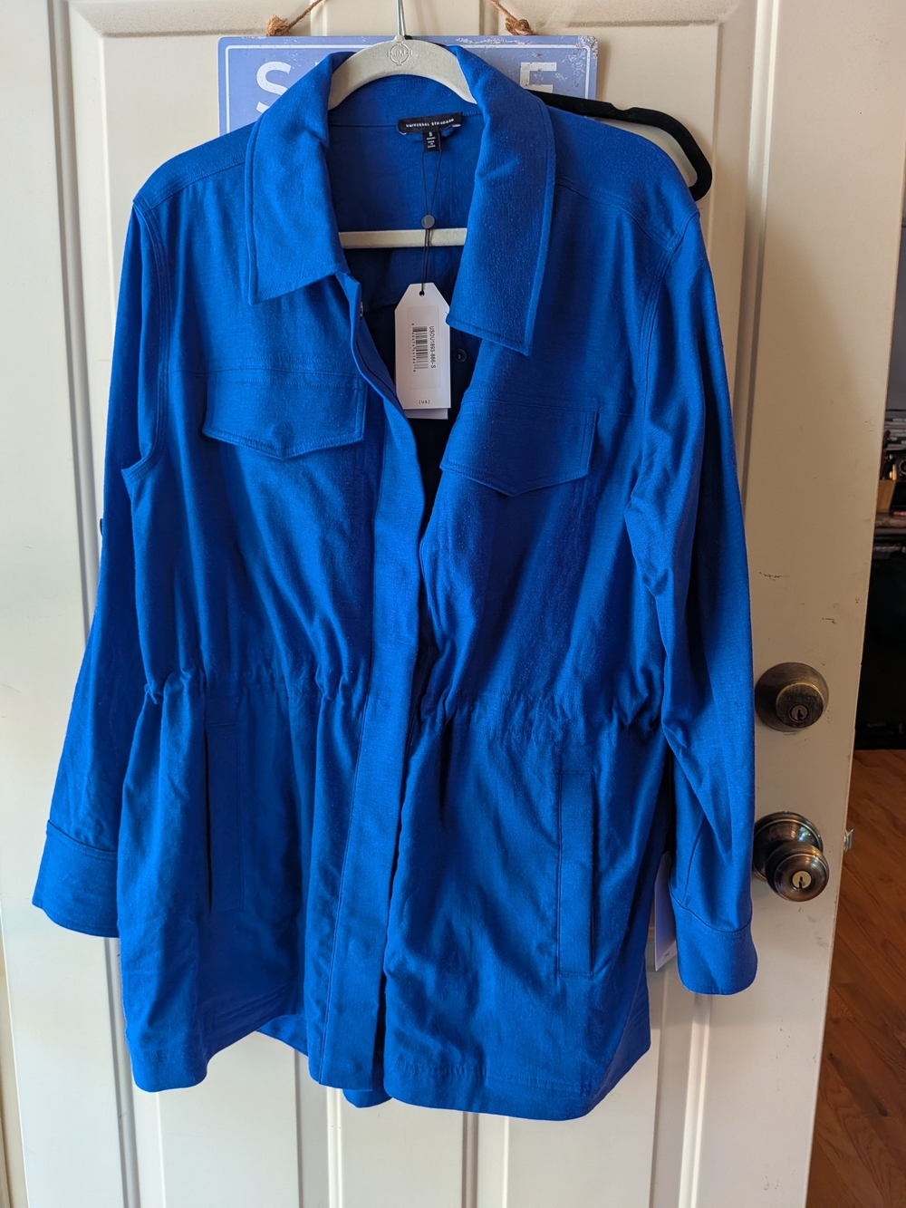 Women's Linen Blend Utility Jacket S 14_16